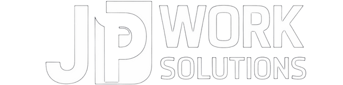 JP Work Solutions White Logo - Material Supply Excellence